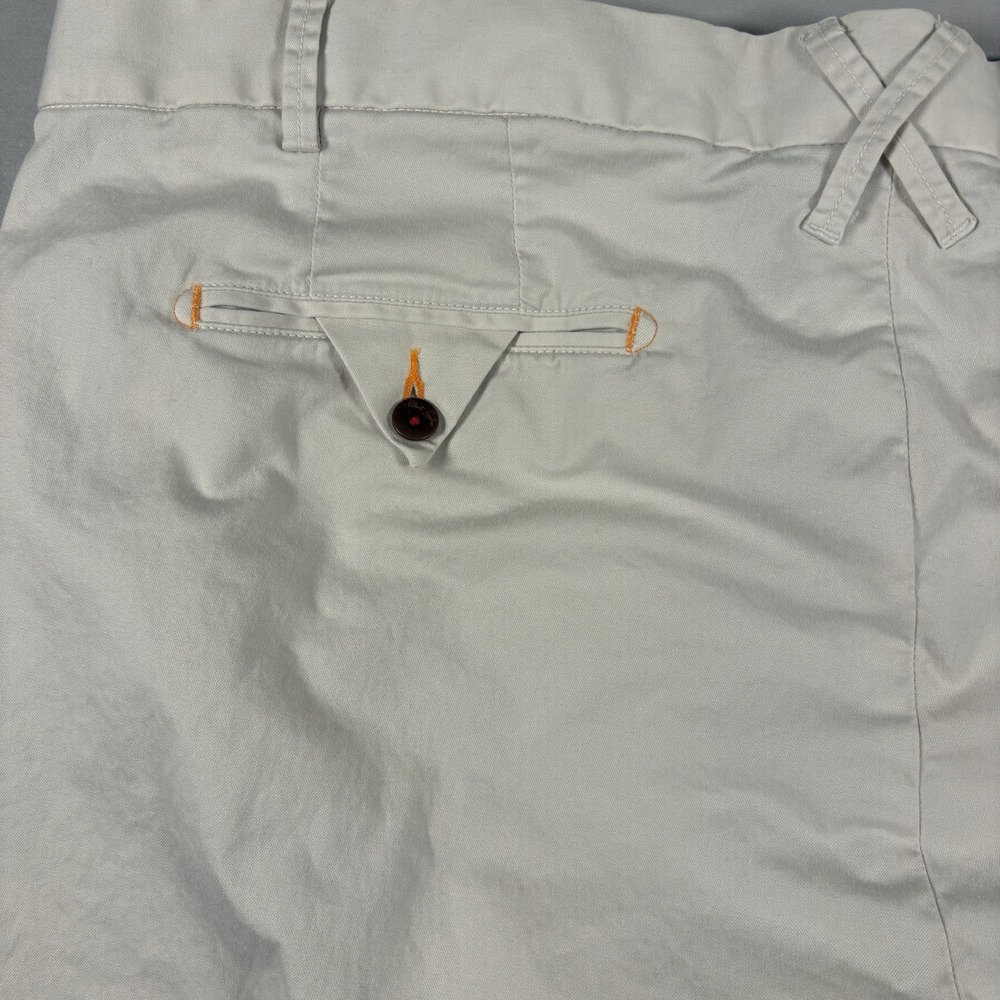 Robert Graham Kipling Mens 40x34 Ivory Pima Cotton Stretch Tailored Chino Pants - Picture 8 of 16